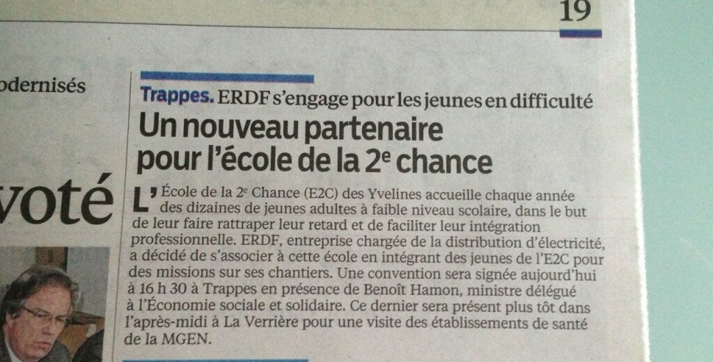 Article le Parisien du 26 avril 2013