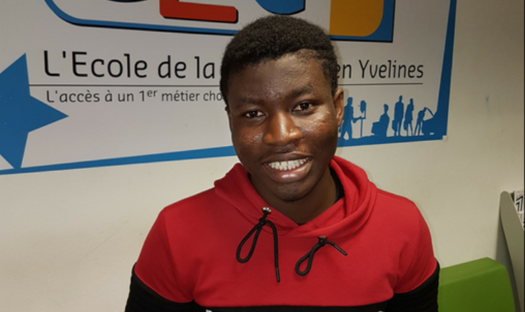Soulaimane, ancien stagiaire à l’E2C en Yvelines et en formation qualifiante CAP