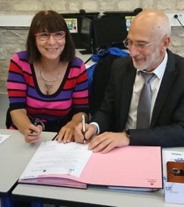 Signature convention de partenariat entre l'E2C Vienne & Deux-Sèvres et Territoria