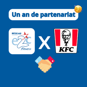 Logo Le partenariat avec KFC fête sa première année !